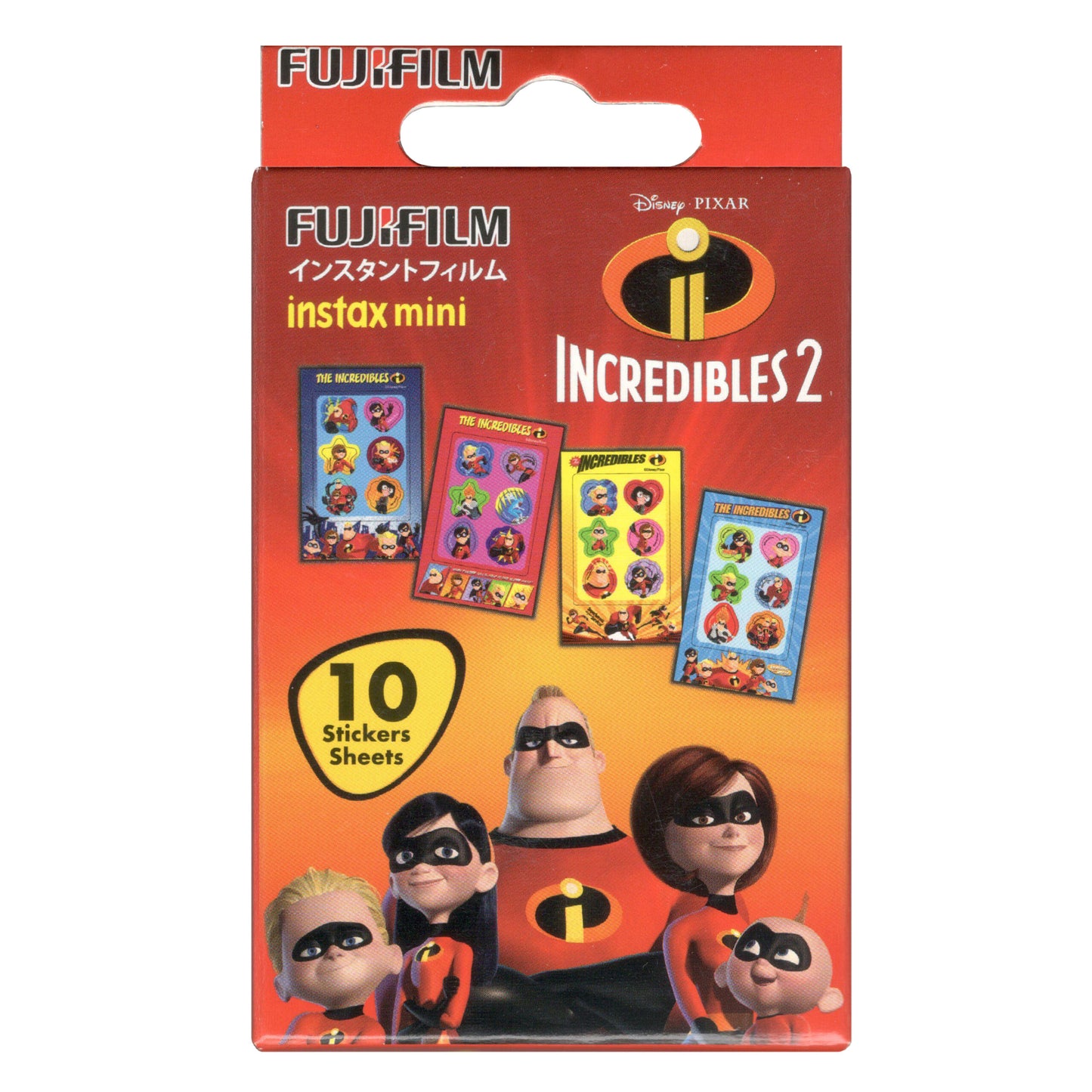 Fujifilm Instax Mini Instant Film & Sticker (Disney Incredibles 2)