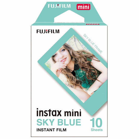 Fujifilm Instax Mini Instant Film (Sky Blue Frame)