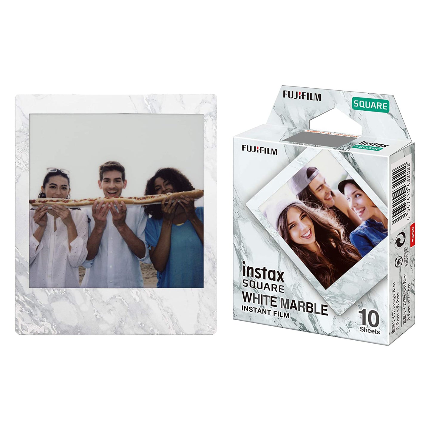 Fujifilm Instax Square Instant Film (White Marble)